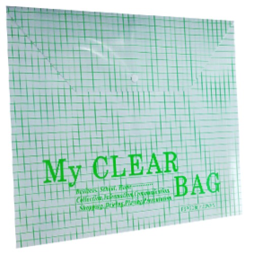 My Clear Bag Plastic A3 File Folder  CLEAR