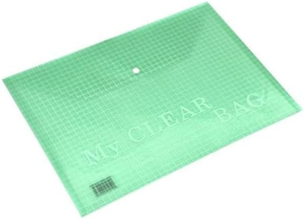 My Clear Bag Plastic A3 File Folder GREEN